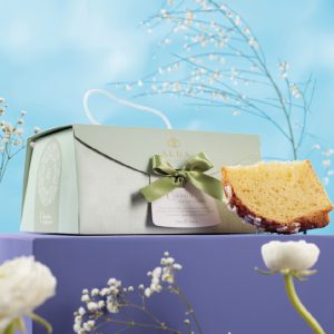 Colomba senza canditi vicino alla sua confezione